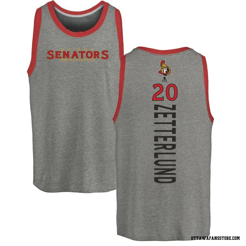 Ash Youth Fabian Zetterlund Ottawa Senators Backer Tank Top