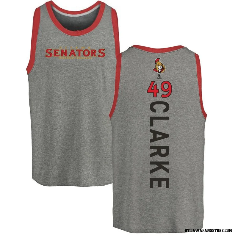 Ash Youth Graeme Clarke Ottawa Senators Backer Tank Top
