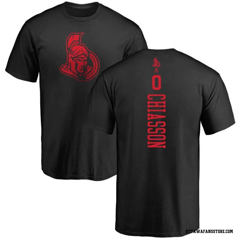 Black Men's Jake Chiasson Ottawa Senators One Color Backer T-Shirt