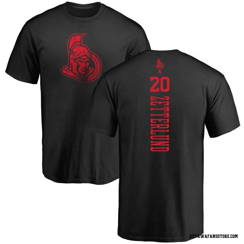 Black Youth Fabian Zetterlund Ottawa Senators One Color Backer T-Shirt