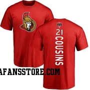 Red Men's Nick Cousins Ottawa Senators Backer T-Shirt