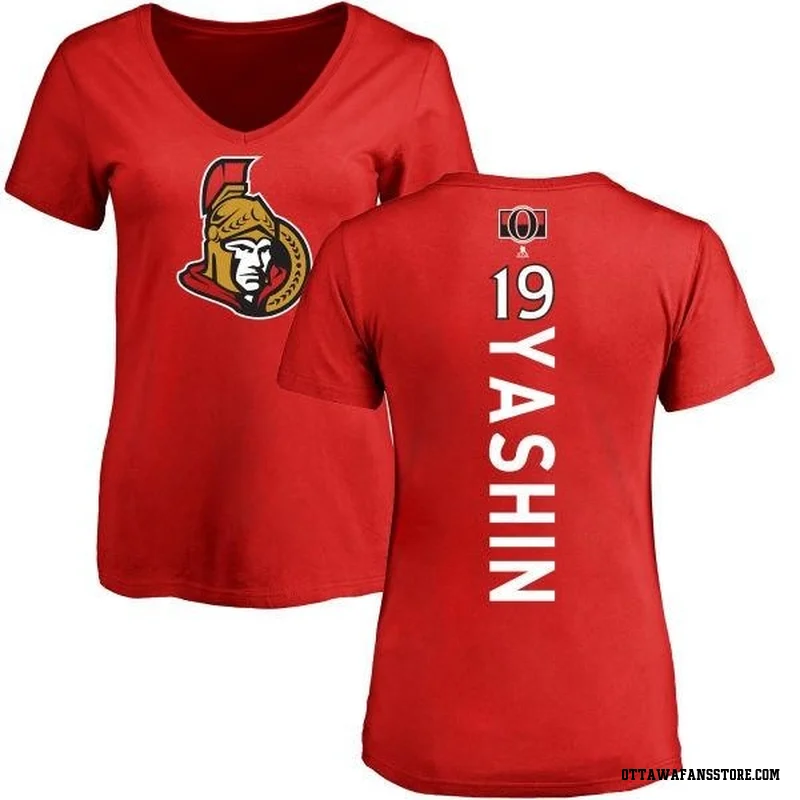 Red Women's Alexei Yashin Ottawa Senators Backer T-Shirt