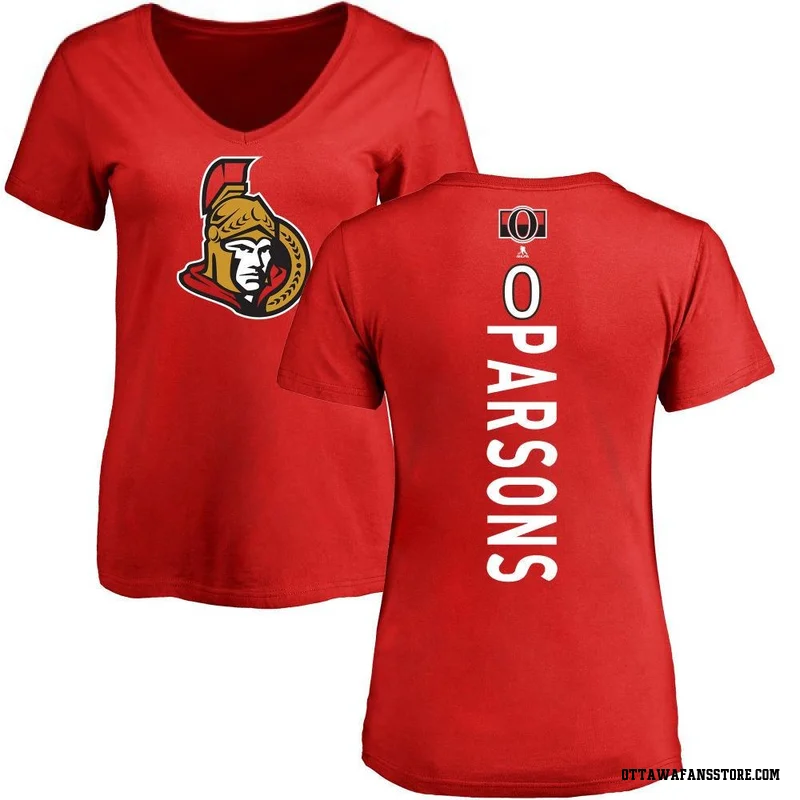 Red Women's Jackson Parsons Ottawa Senators Backer T-Shirt