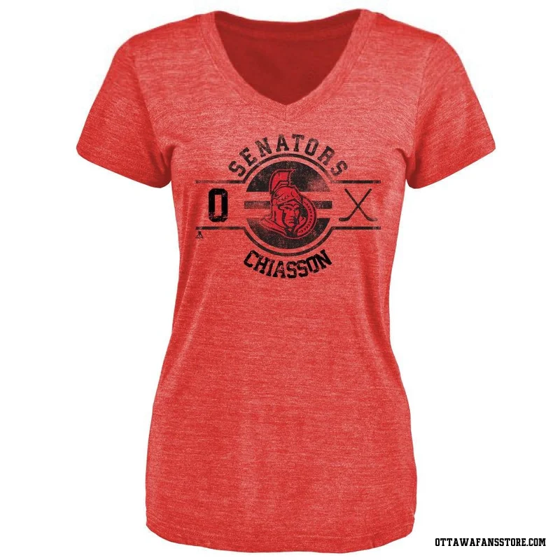Red Women's Jake Chiasson Ottawa Senators Insignia T-Shirt