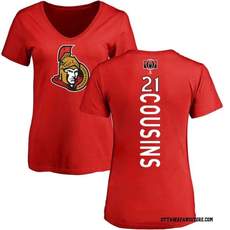 Red Women's Nick Cousins Ottawa Senators Backer T-Shirt