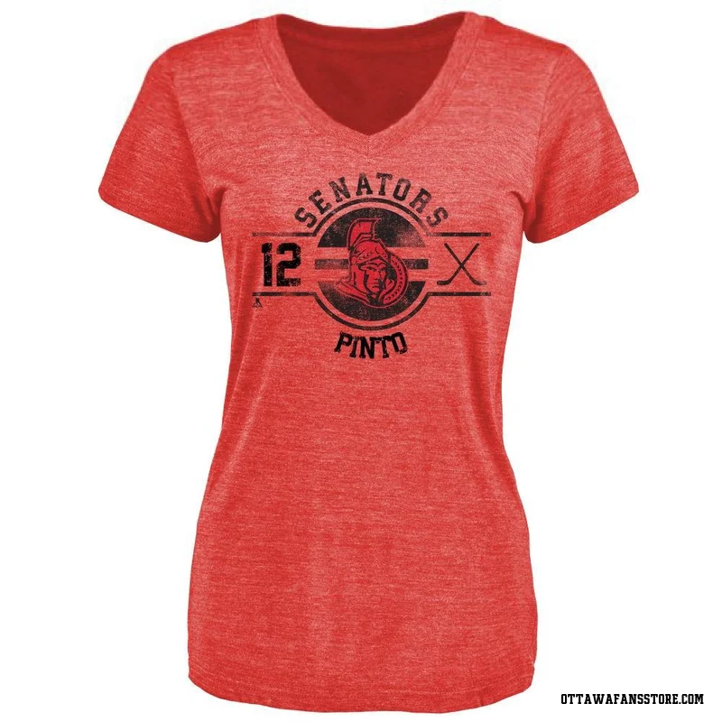 Red Women's Shane Pinto Ottawa Senators Insignia T-Shirt