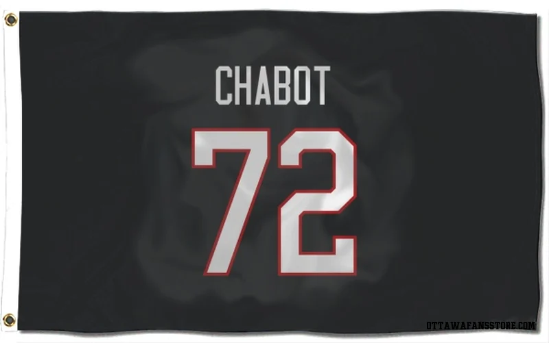 Black Ottawa Senators  Thomas Chabot  Flag (3 X 5)