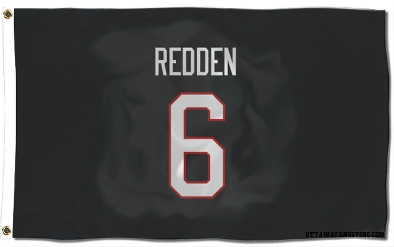 Black Ottawa Senators  Wade Redden  Flag (3 X 5)