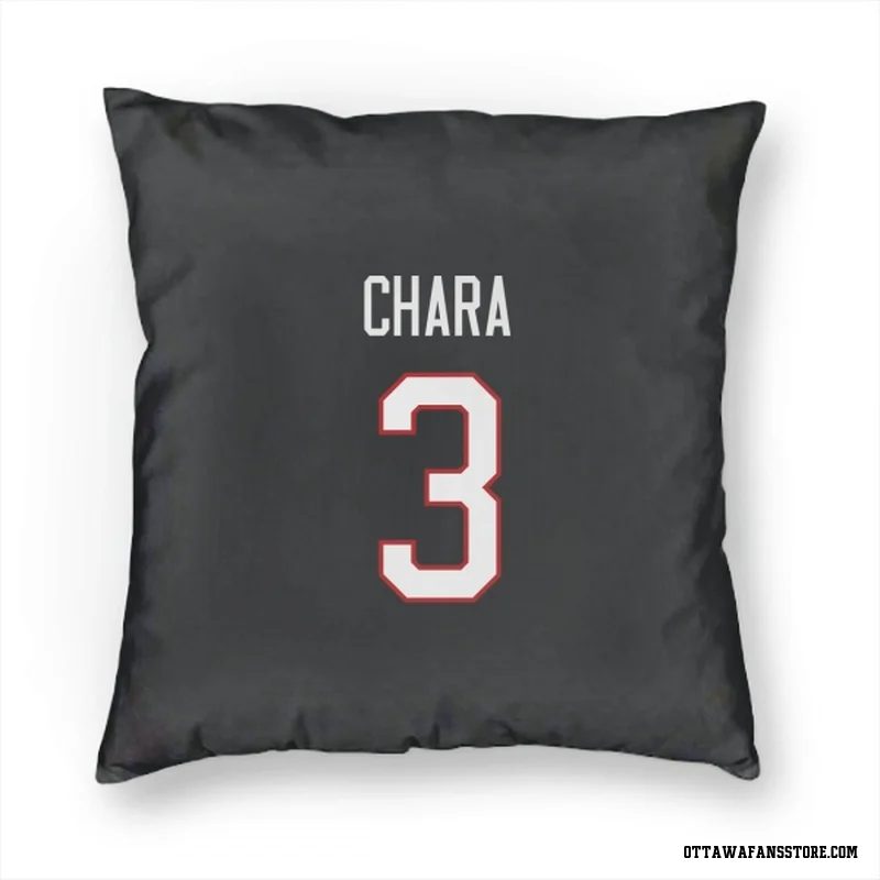 Black Ottawa Senators  Zdeno Chara  Pillow Cover (18 X 18)