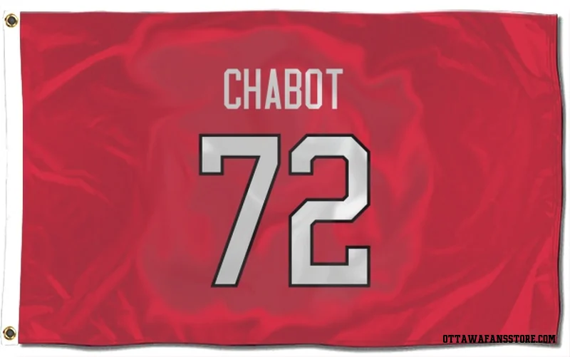 Red Ottawa Senators  Thomas Chabot  Flag (3 X 5)