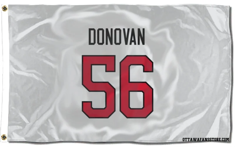 White Ottawa Senators  Jorian Donovan  Flag (3 X 5)